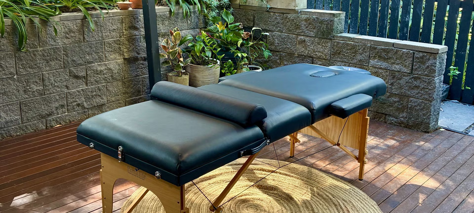 Massage therapy bed